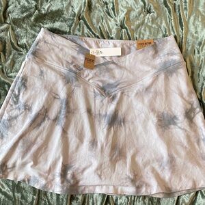 High Waisted V Crossover Skirt w/ Shorts